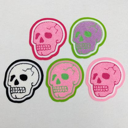 Chenille Skull Patch