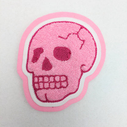 Chenille Skull Patch