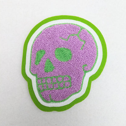 Chenille Skull Patch