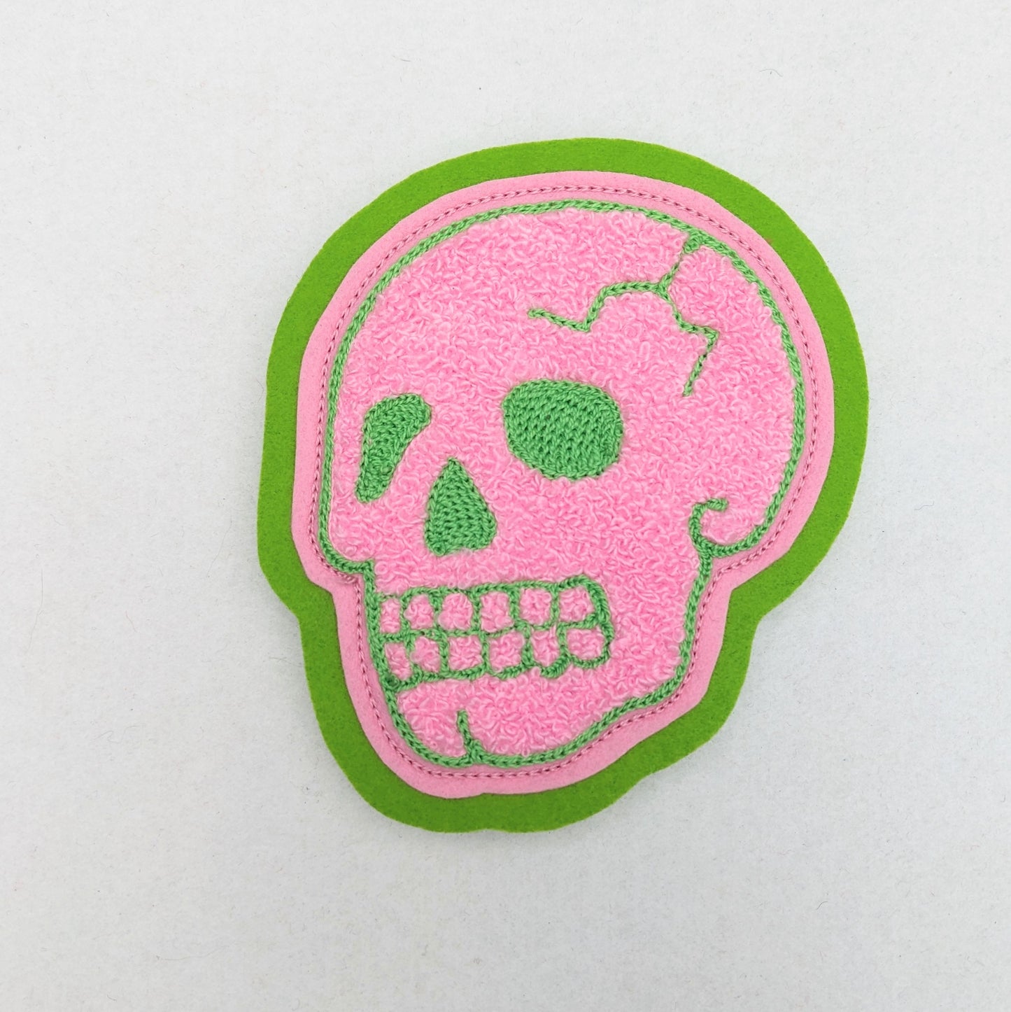 Chenille Skull Patch