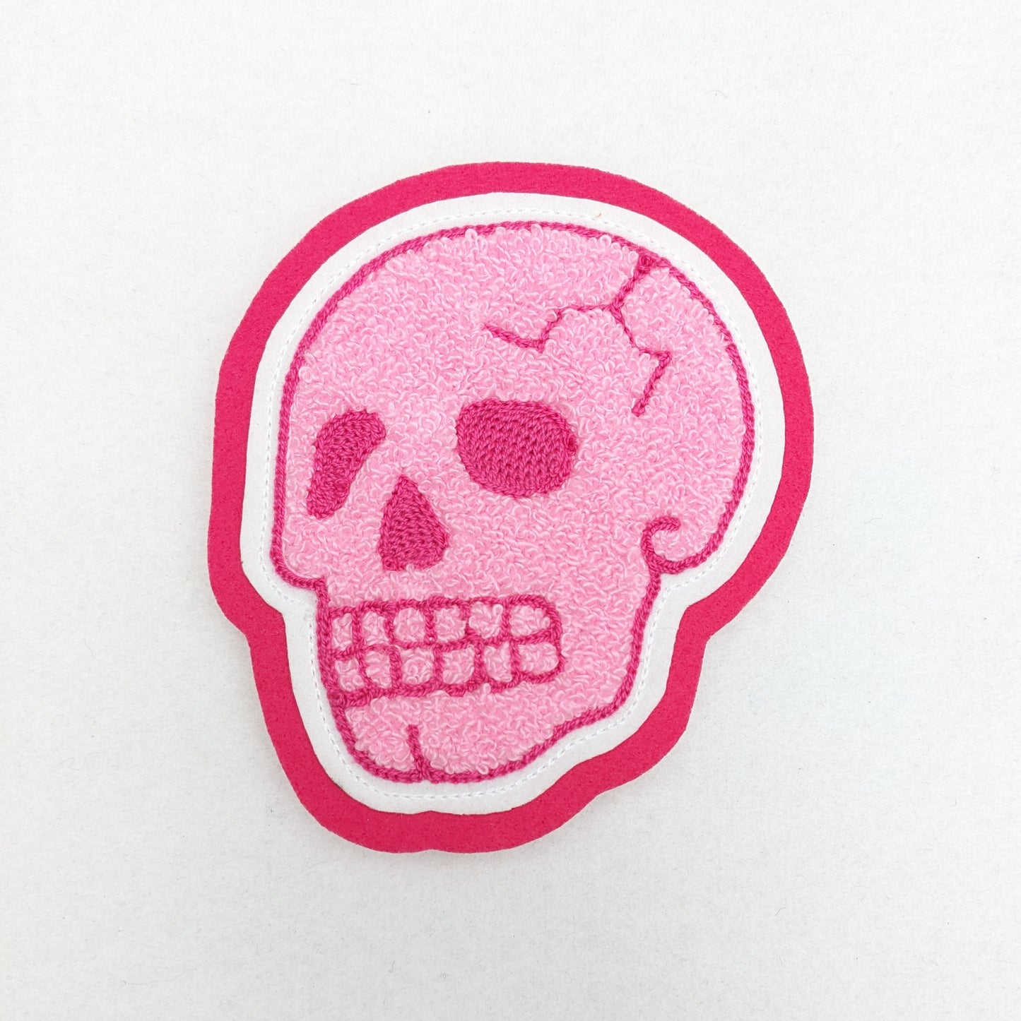 Chenille Skull Patch