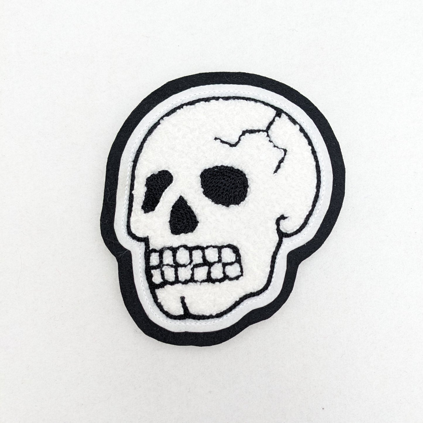 Chenille Skull Patch