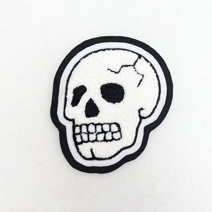 Chenille Skull Patch