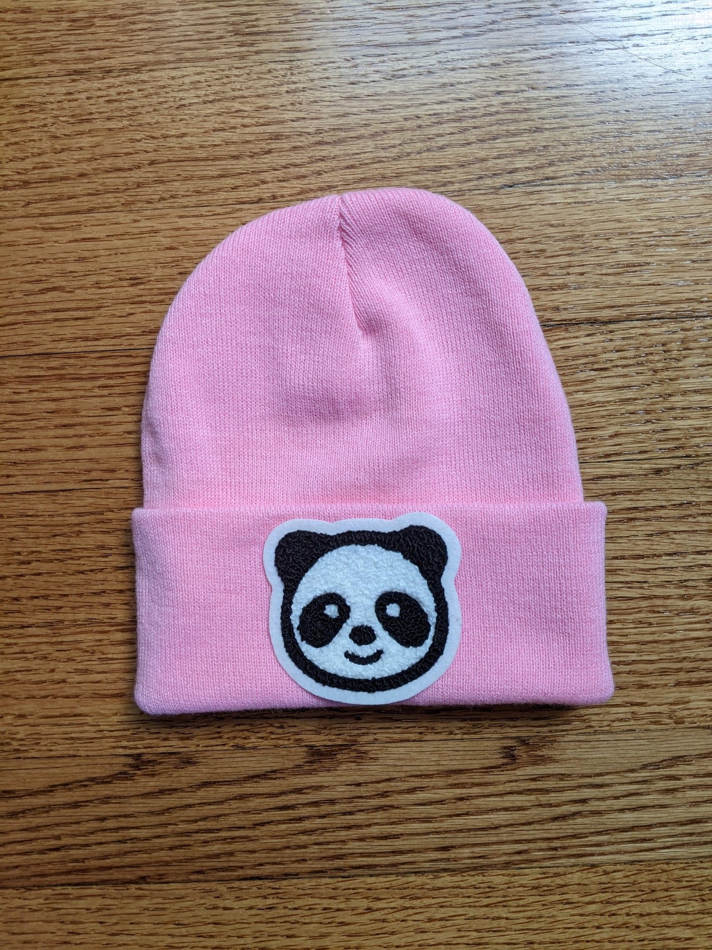 Beanie With Fuzzy Chenille Panda Face - Stocking Cap - Pinsetter Alley