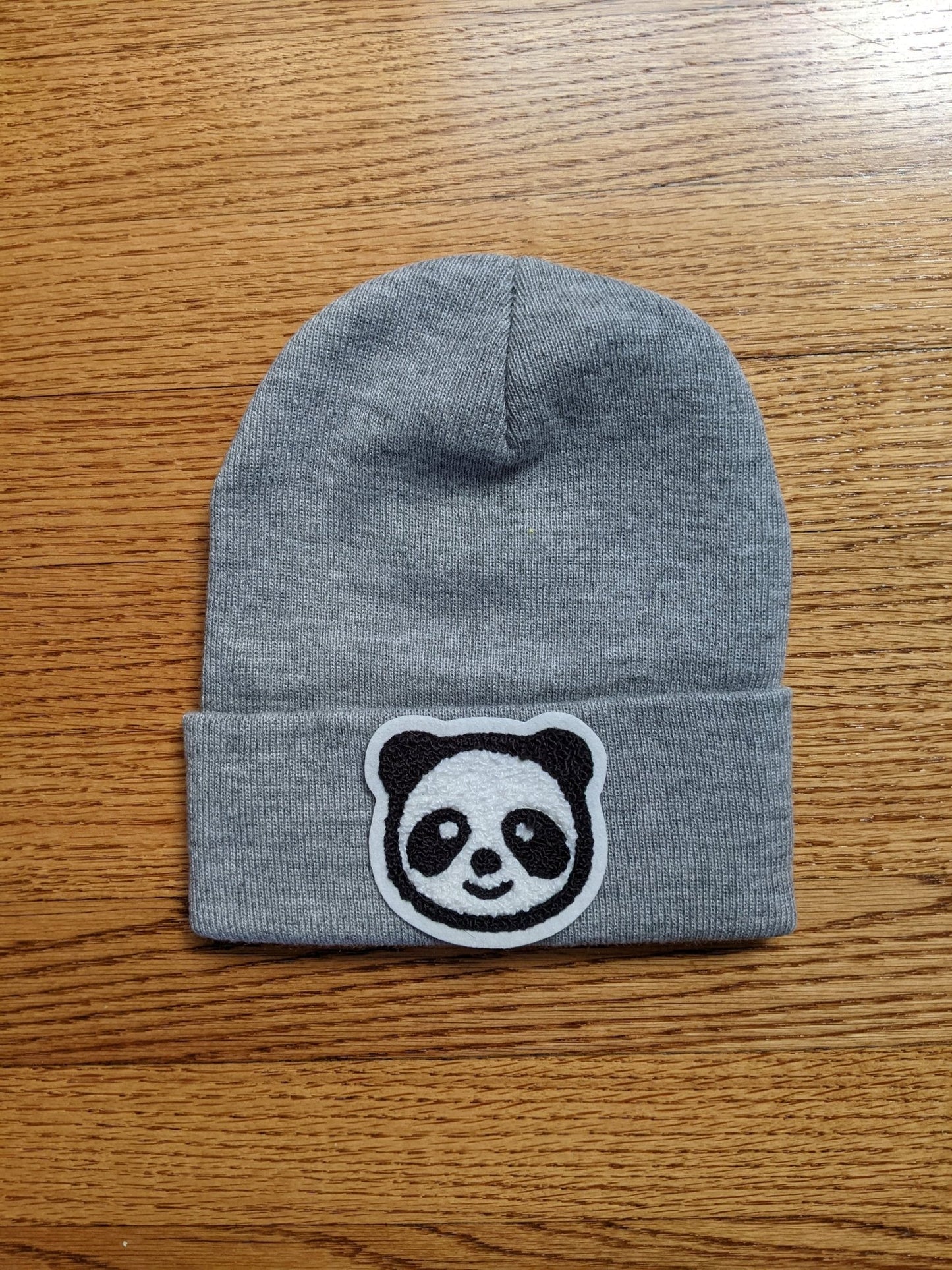 Beanie With Fuzzy Chenille Panda Face - Stocking Cap - Pinsetter Alley