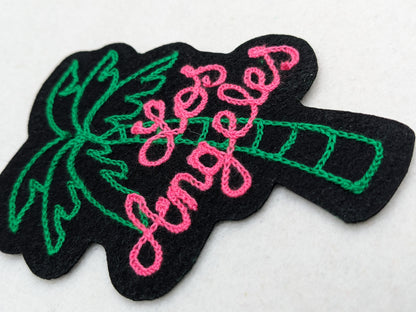 Los Angeles Palm Tree - Chainstitch Vintage Style - Sew On Patch