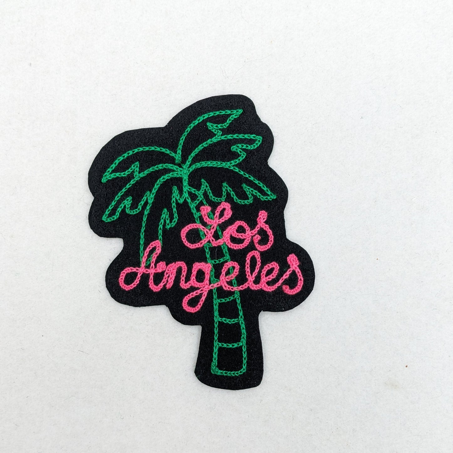 Los Angeles Palm Tree - Chainstitch Vintage Style - Sew On Patch