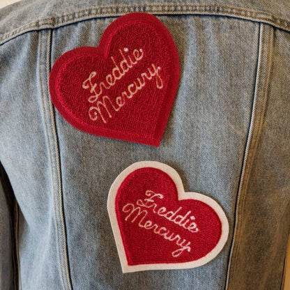 Freddie Mercury, Lead Singer Of Queen - Chenille Heart Patch